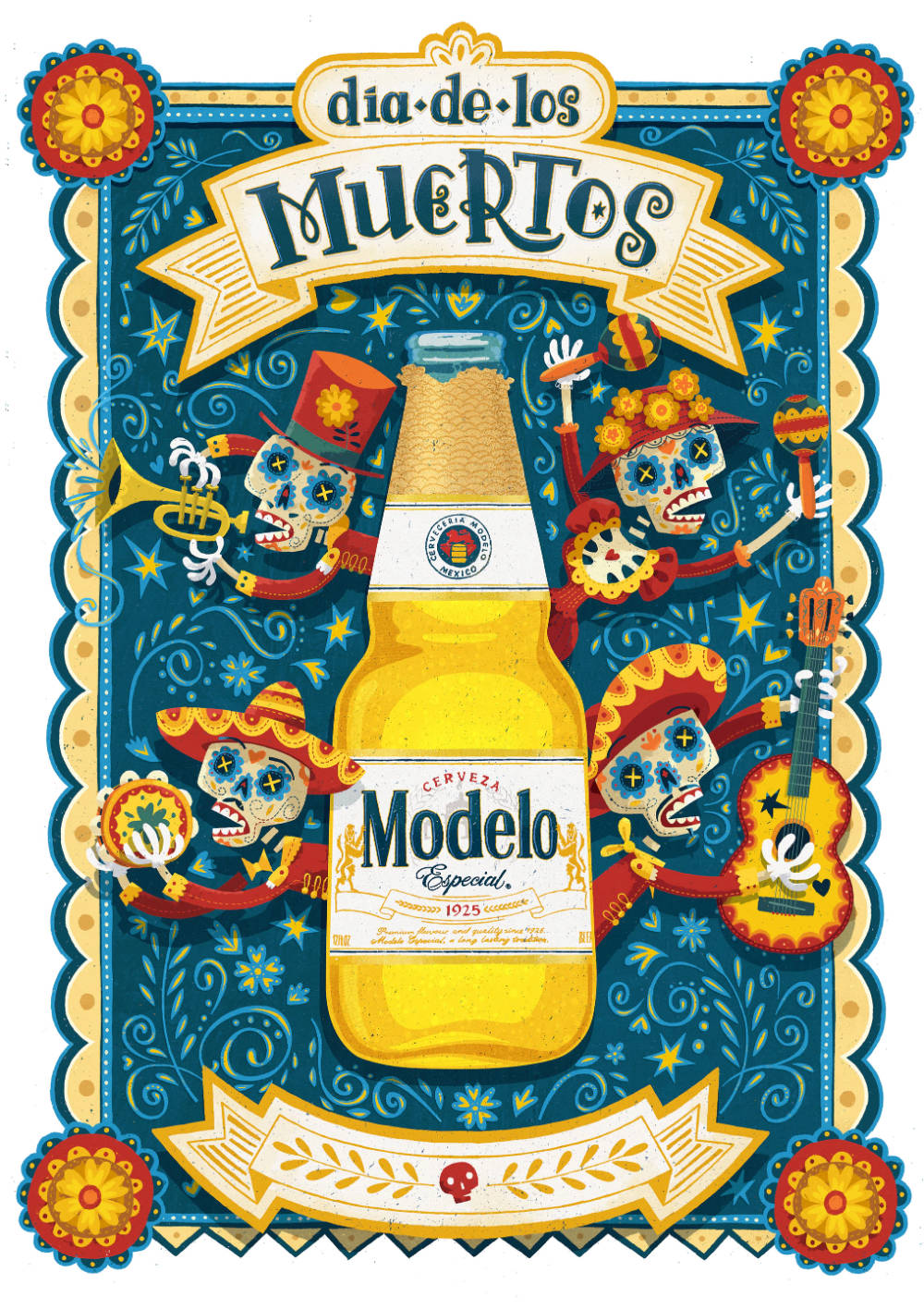 Fun Modelo Especial Holiday Art Wallpaper