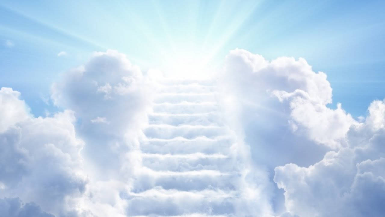 Funeral Clouds Stairway Wallpaper