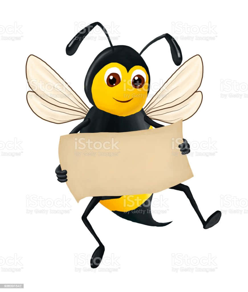 Funny Clean Dancing Bee Wallpaper