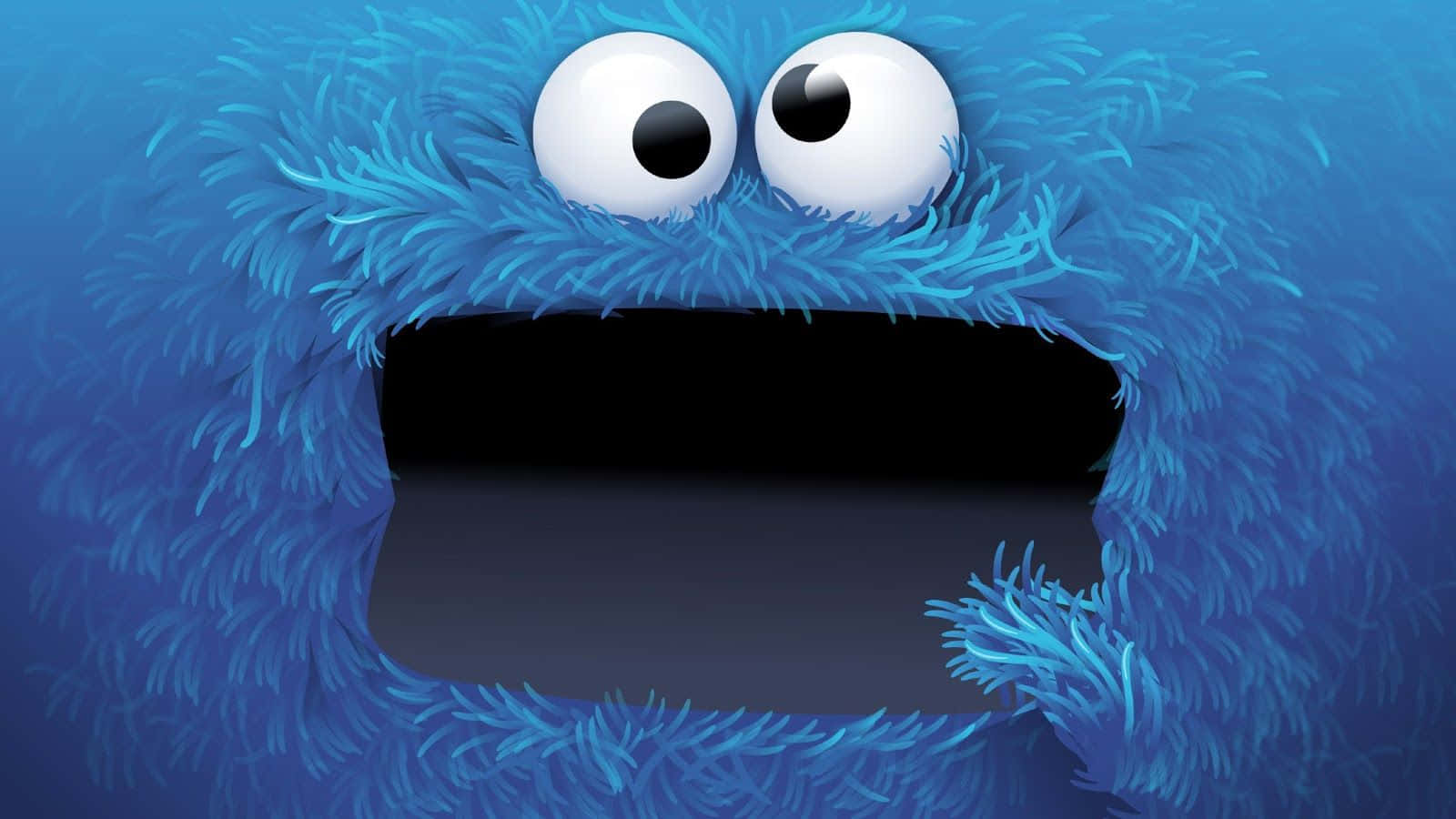 Funny Face Googly Eyes Cookie Monster Wallpaper