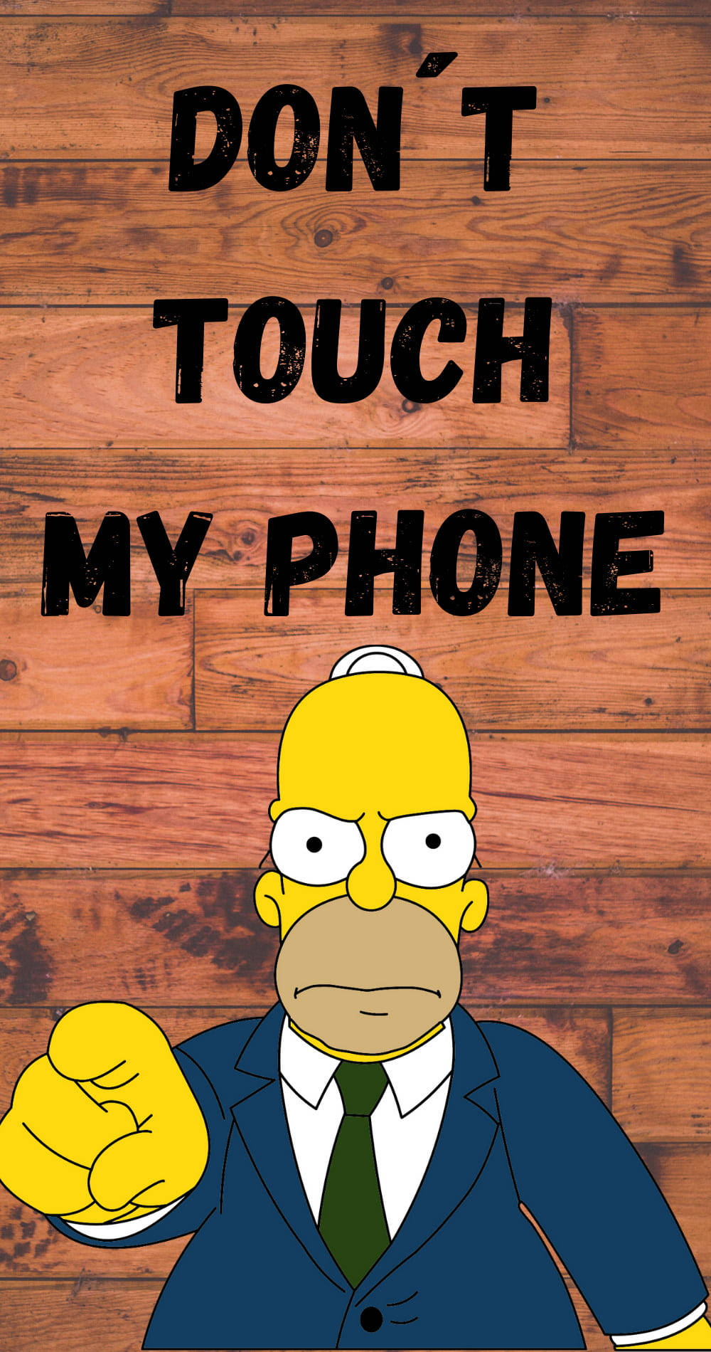 Funny Get Off My Phone Homer Wallpaper