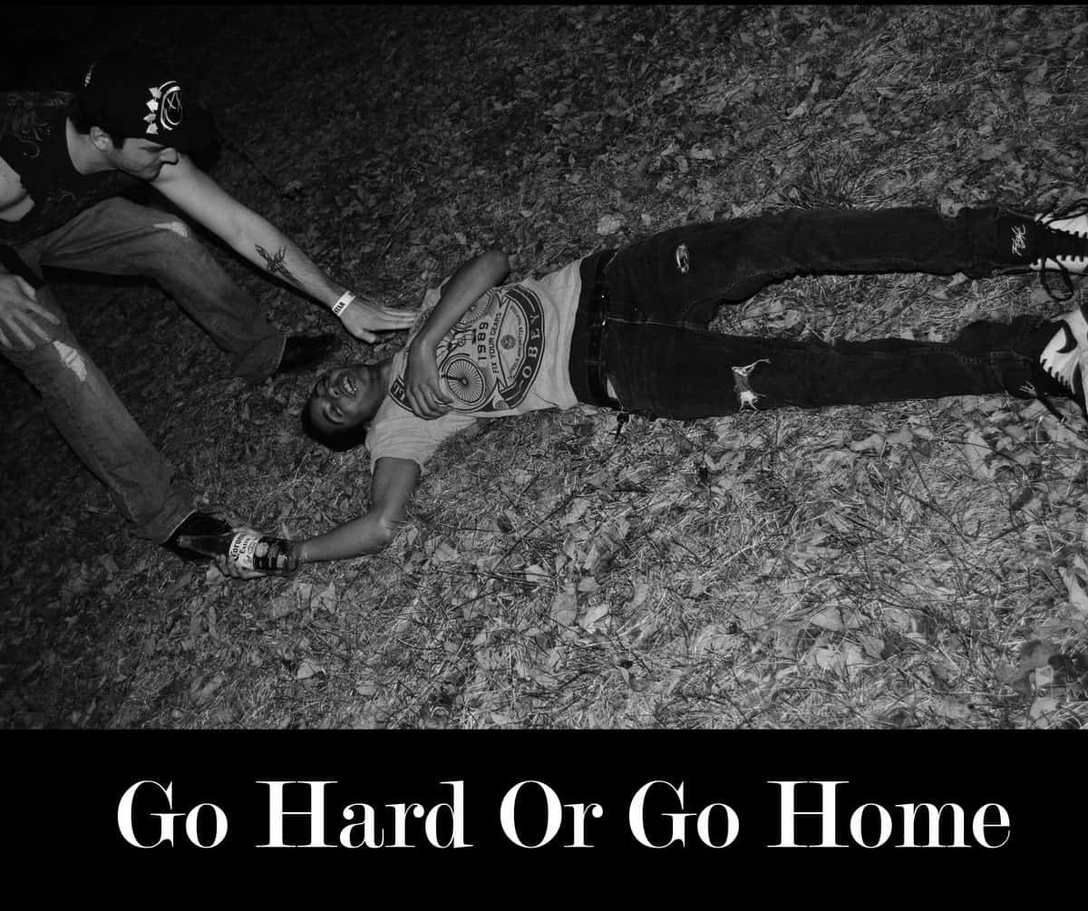 Funny Go Hard Or Go Home Wallpaper