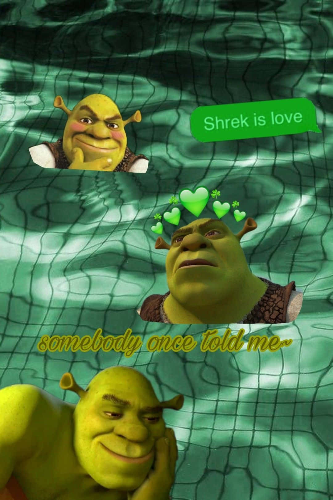 Funny Shrek Is Love Cringe Edit Wallpaper