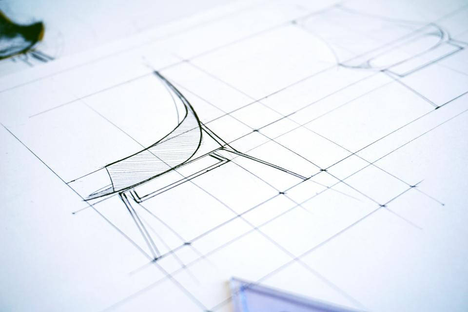 Furniture Pencil Drawing Design Wallpaper