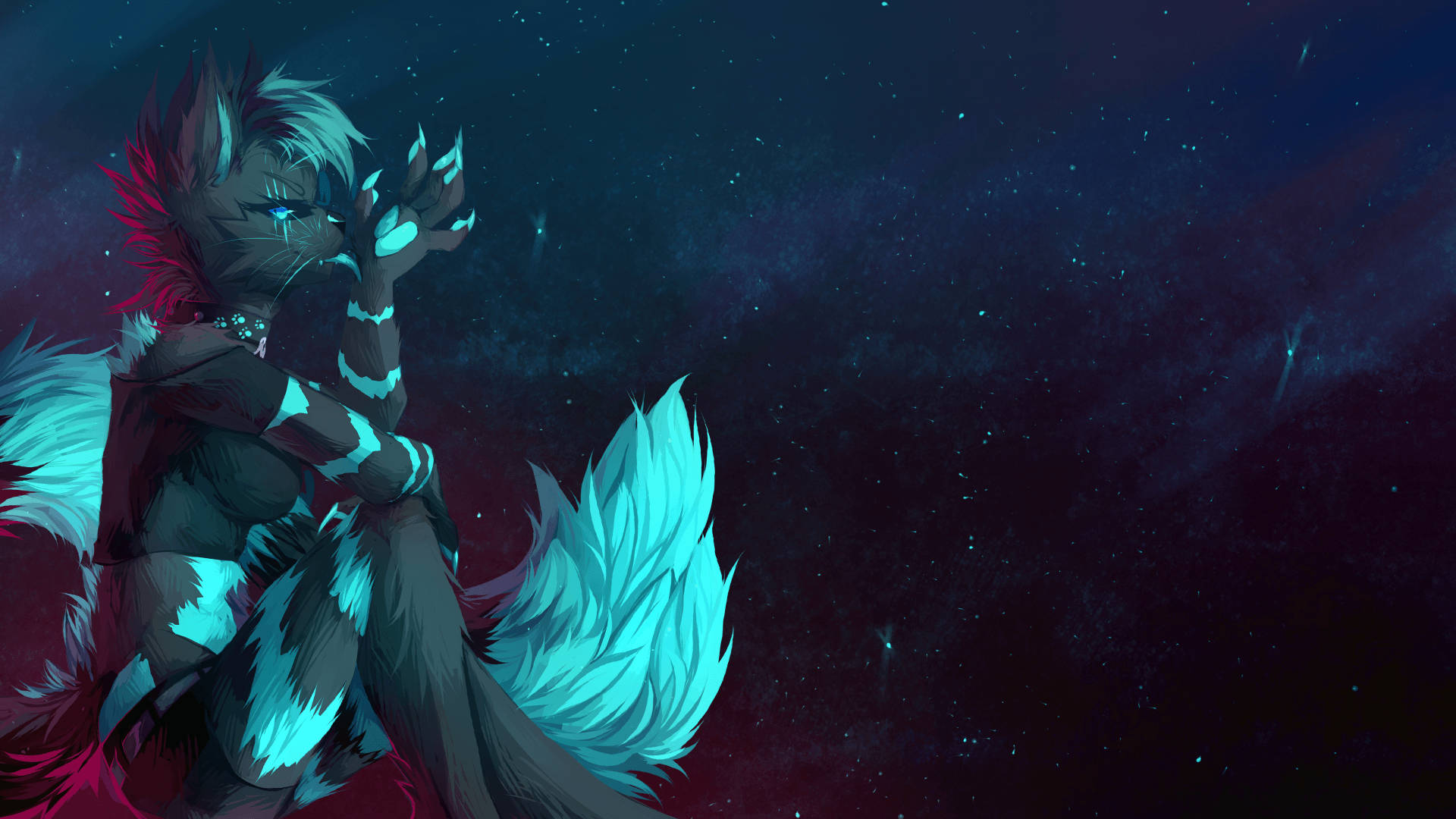 Download free Furry Female Fox Space Background Wallpaper - MrWallpaper.com