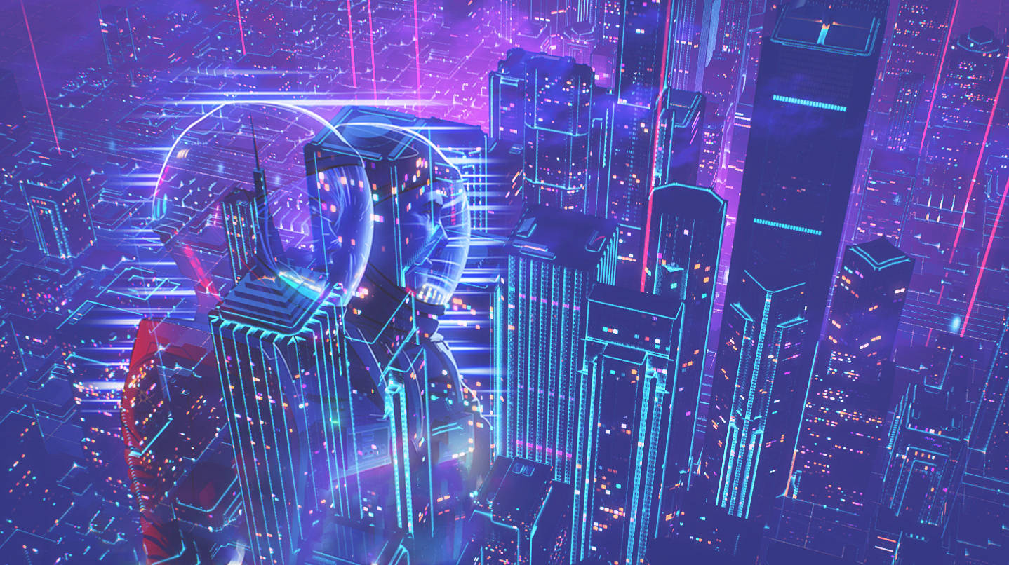 Future Game Neon City Wallpaper