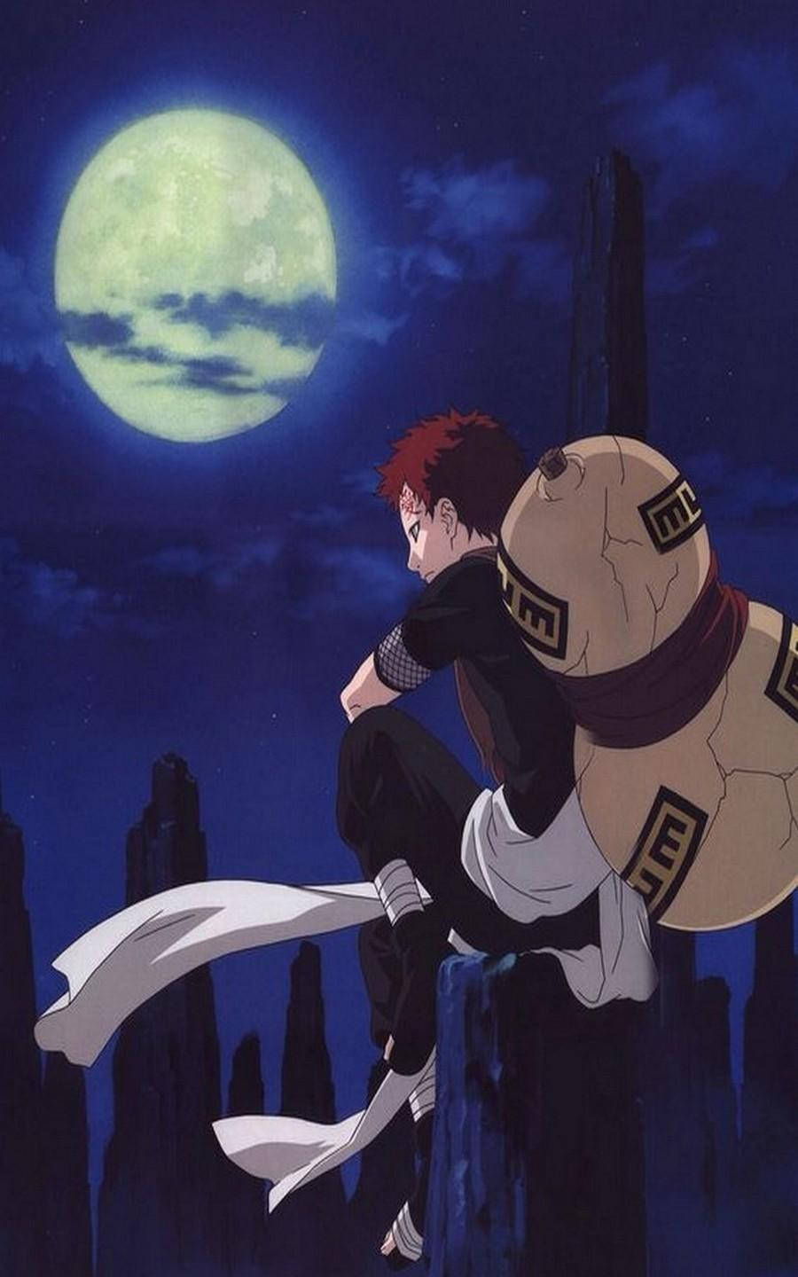 Gaara Iphone Thinking Wallpaper