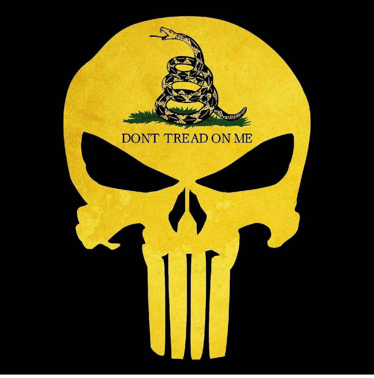 Gadsden Flag Deadly Skull Art Wallpaper