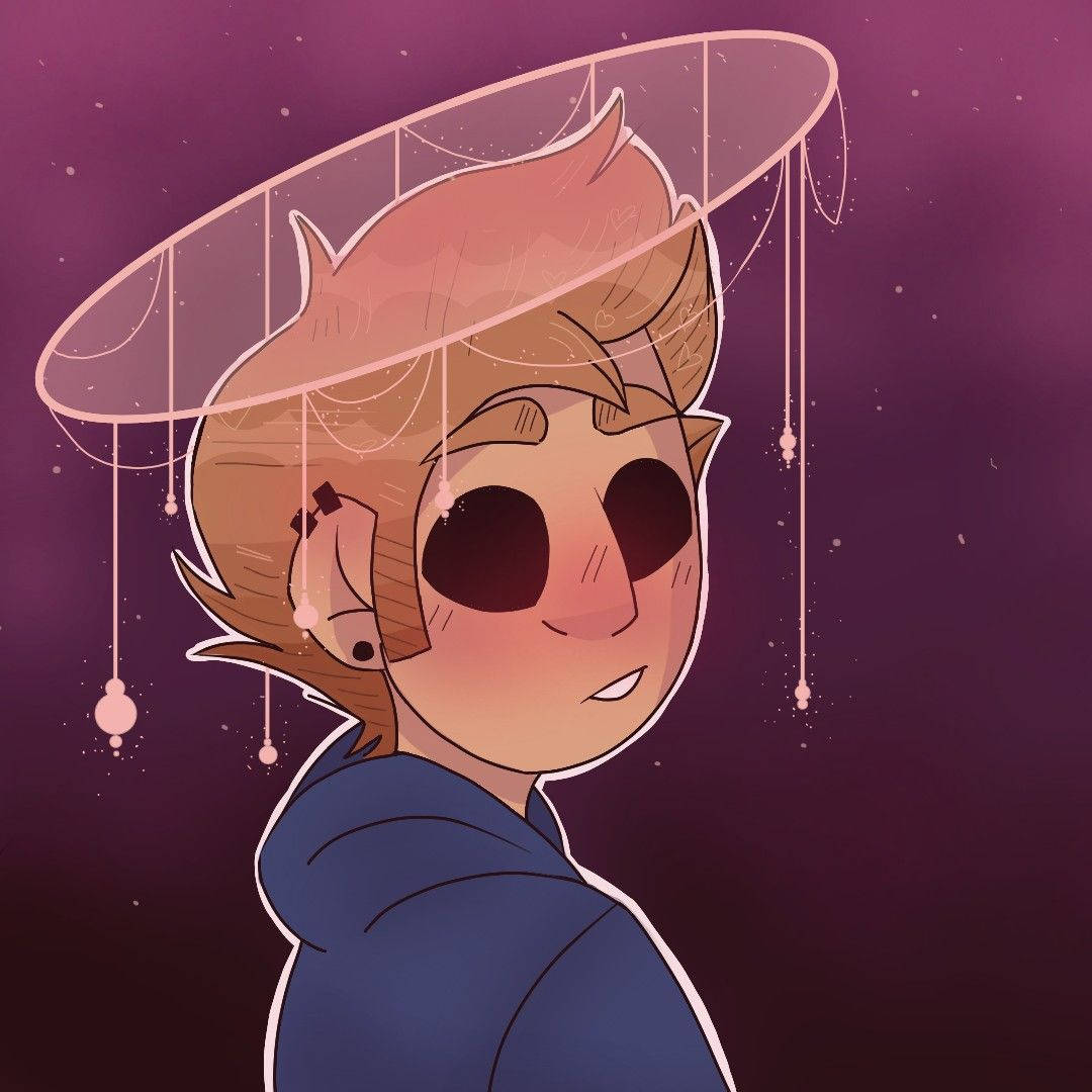 Download Tord From Eddsworld Wearing Red Hoody Wallpaper