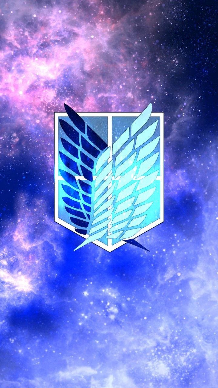 Galaxy Theme Attack On Titan Logo Wallpaper