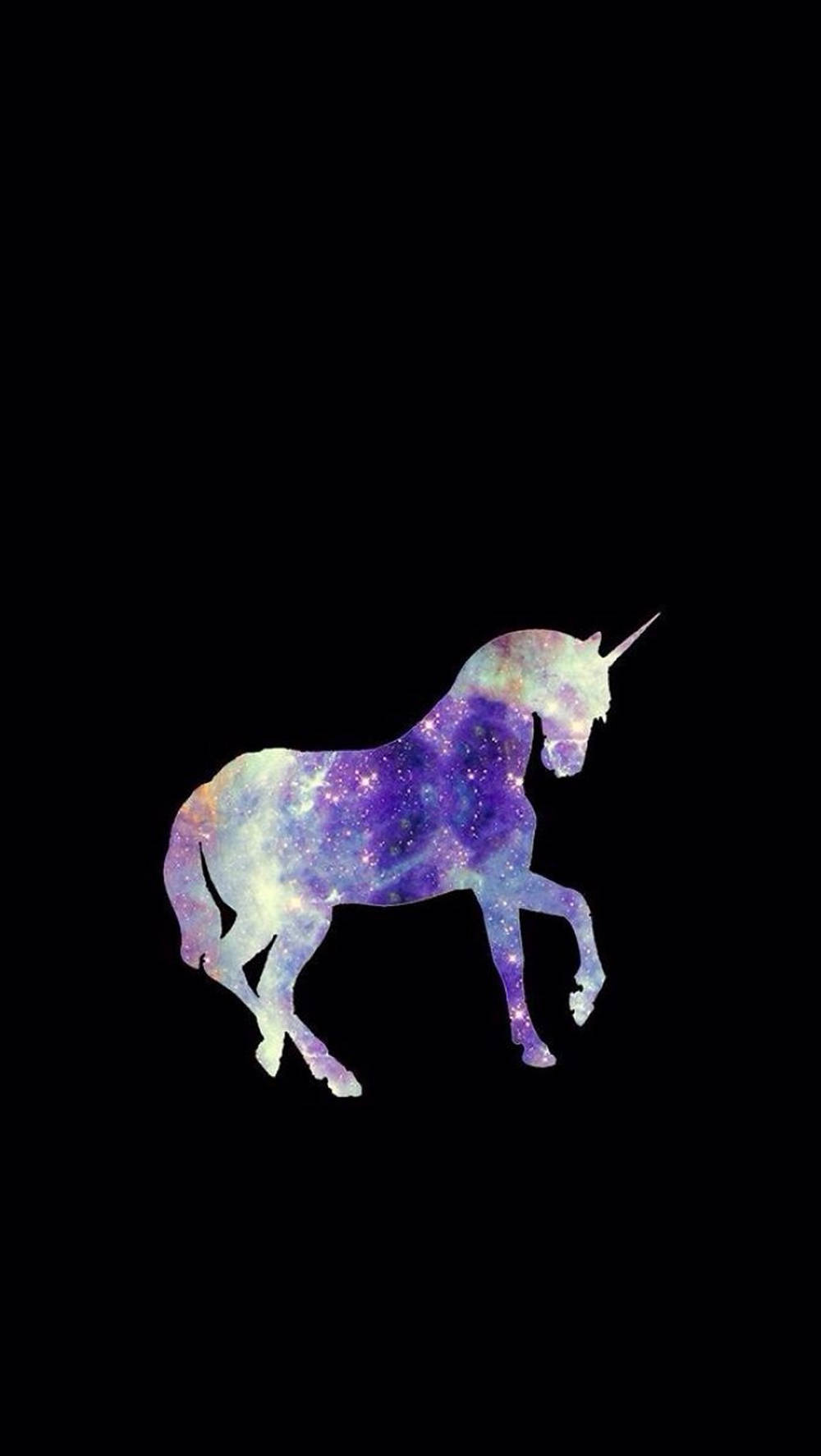 Galaxy Unicorn Colorful Gradient Silhouette Wallpaper