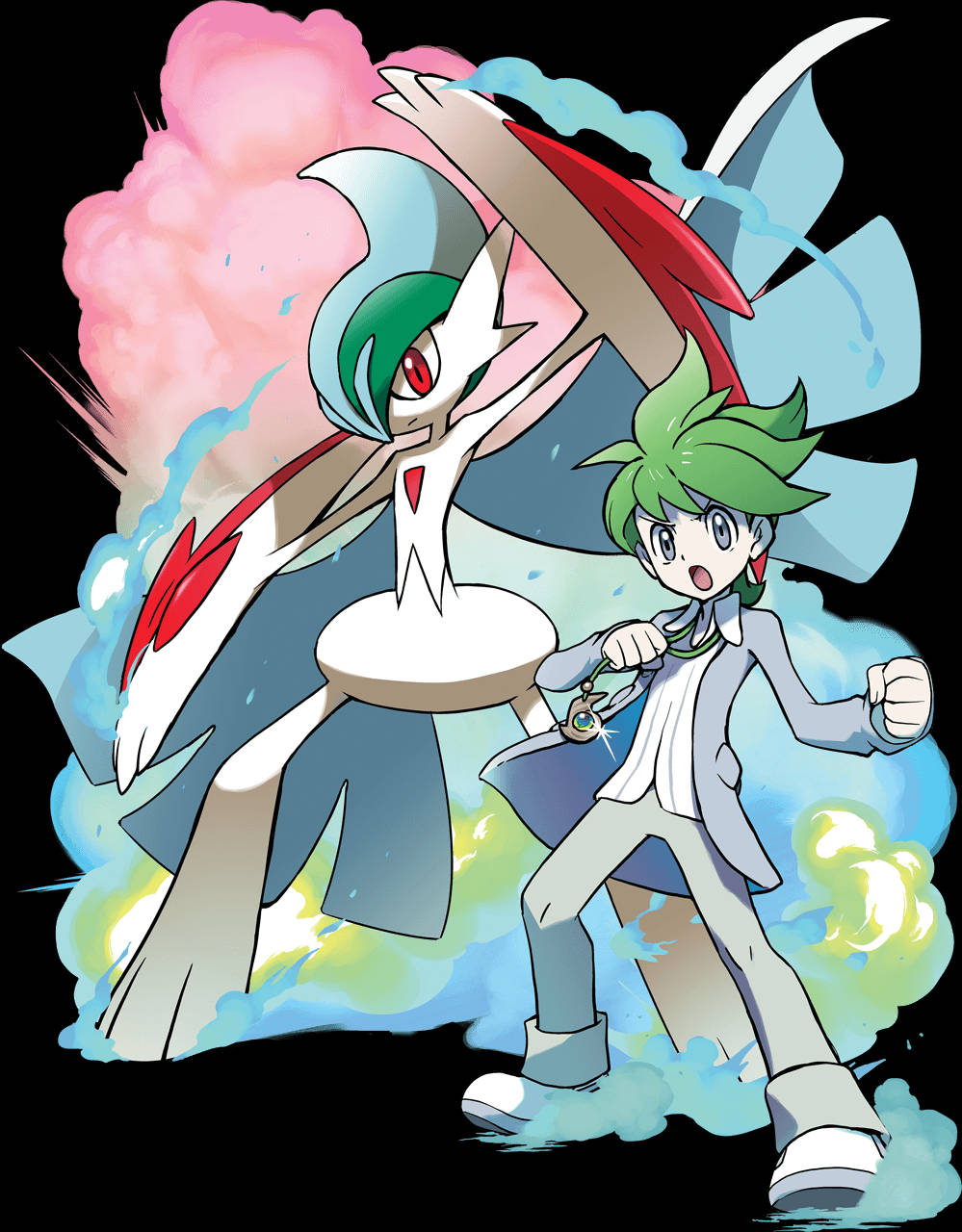 Gallade And Wally Wallpaper