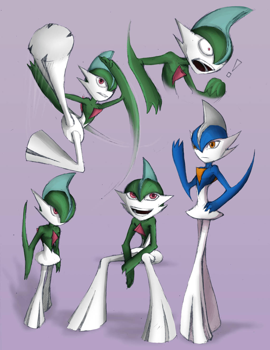 Gallade Collage Wallpaper