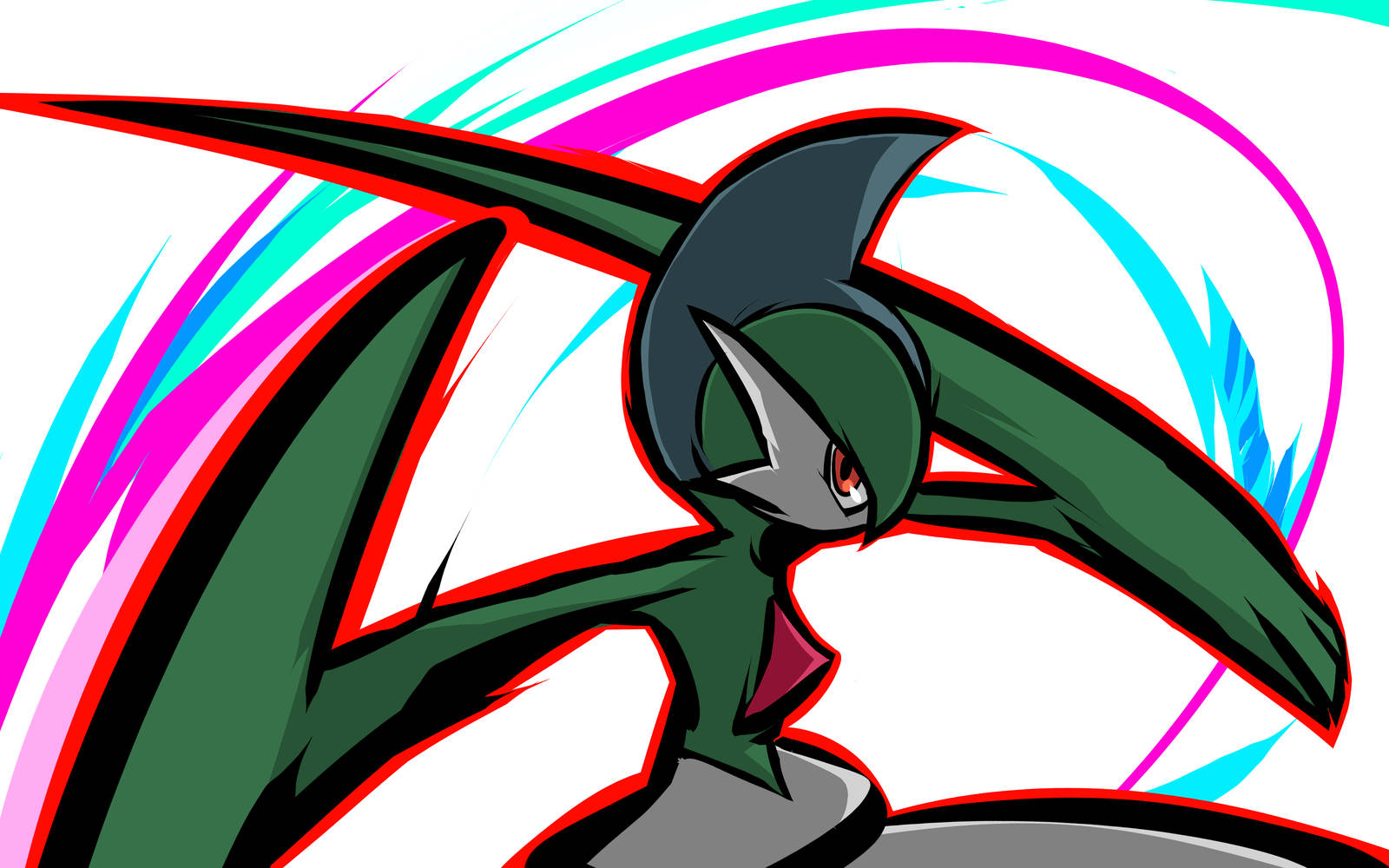 Gallade Slashing Air Wallpaper