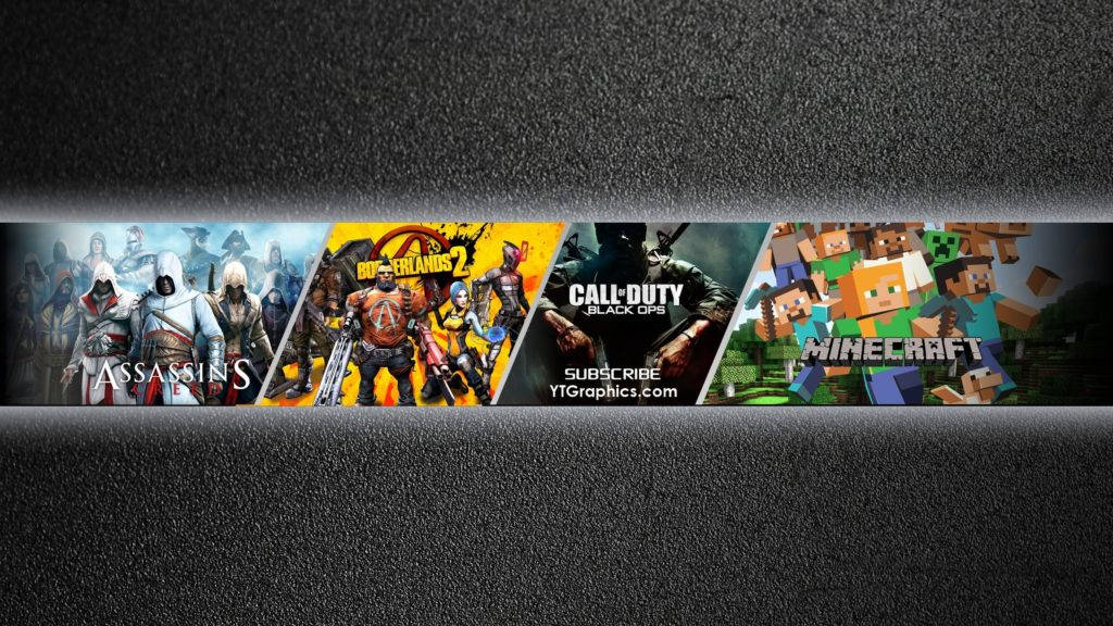 Gaming Banner Popular Video Games Wallpaper