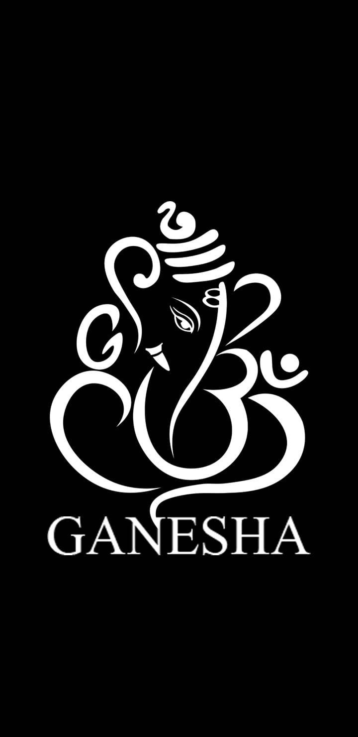 Ganesh Ji Hd White Head Symbol Wallpaper