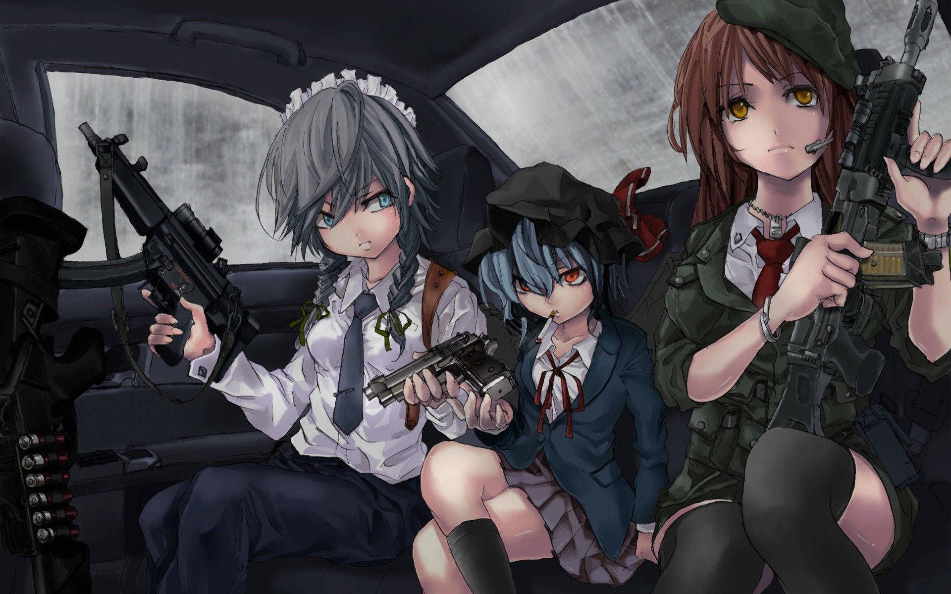 Gangsta Cartoon Girls Wallpaper