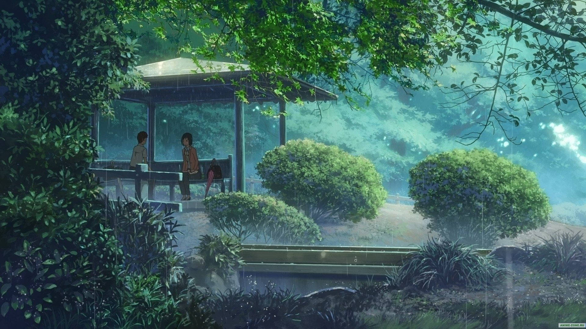 Download free Garden Of Words Makoto Shinkai Rain Aesthetic Wallpaper -  MrWallpaper.com