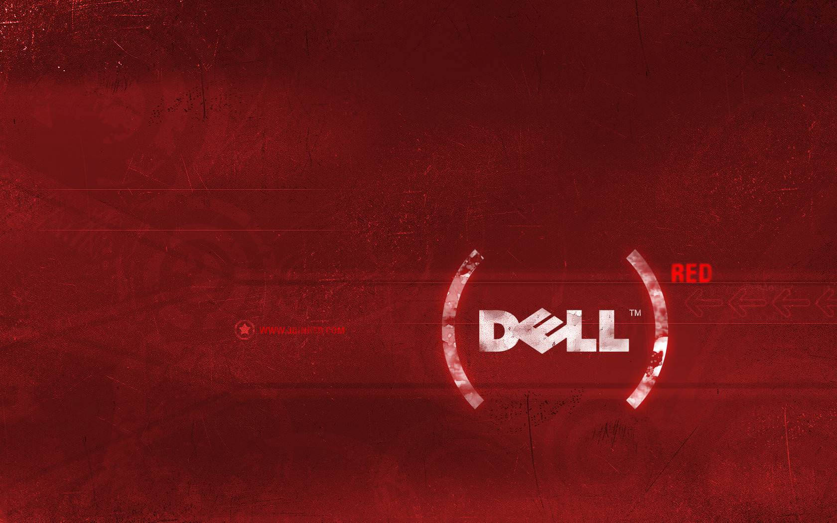 Garnet Red Dell Wordmark Wallpaper