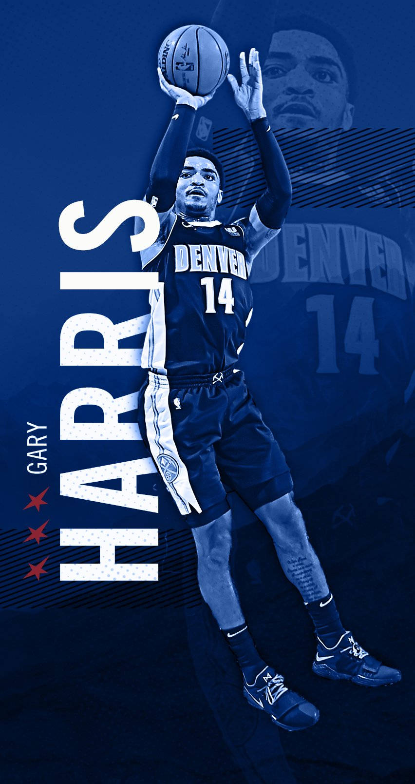 Gary Harris Blue Poster Wallpaper