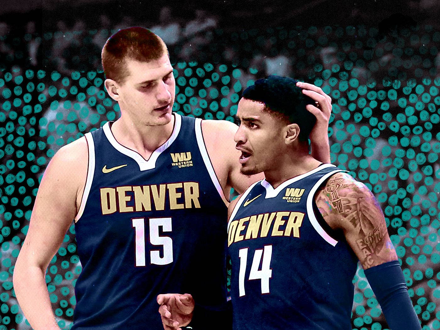 Gary Harris With Nikola Jokic Wallpaper