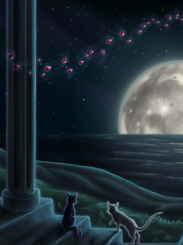 Gaze Into The Magical World Of Sailor Moon On An Ipad Wallpaper