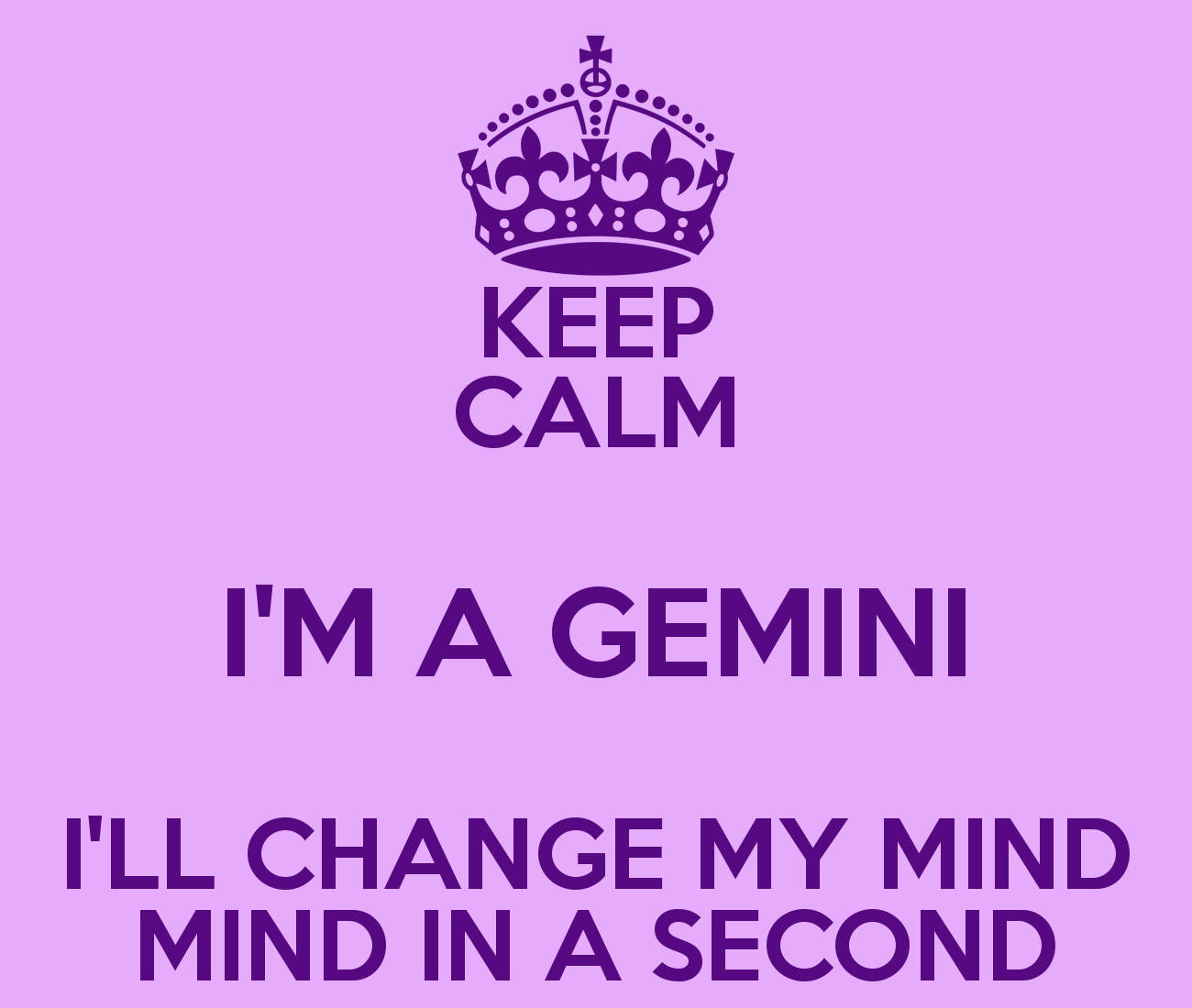Gemini Keep Calm Wallpaper