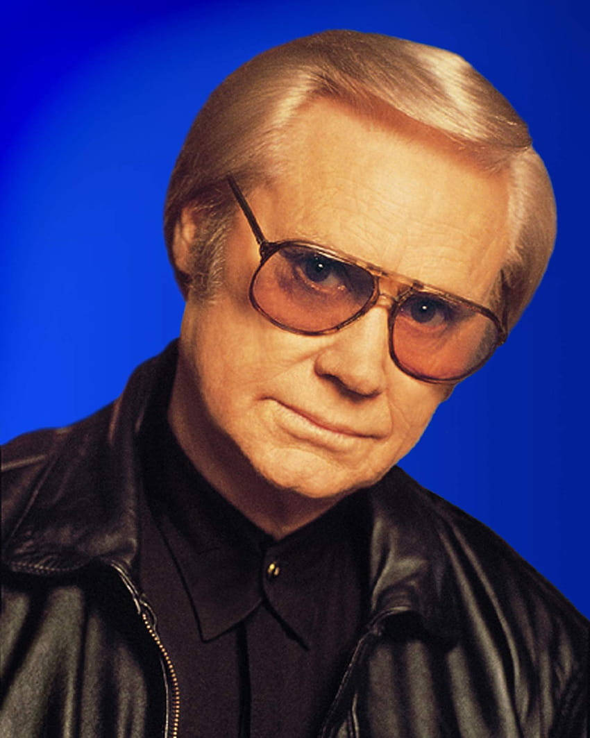 George Jones Vintage Profile Photography Wallpaper