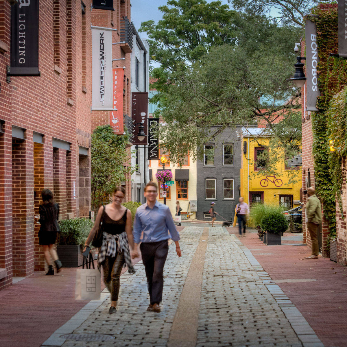 Georgetown Brick Streets Wallpaper