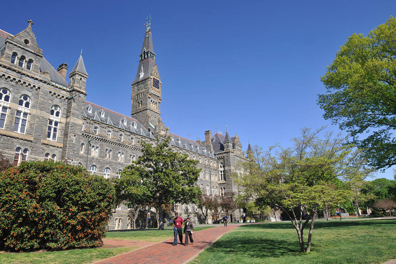 Georgetown University Brick Pathway Wallpaper