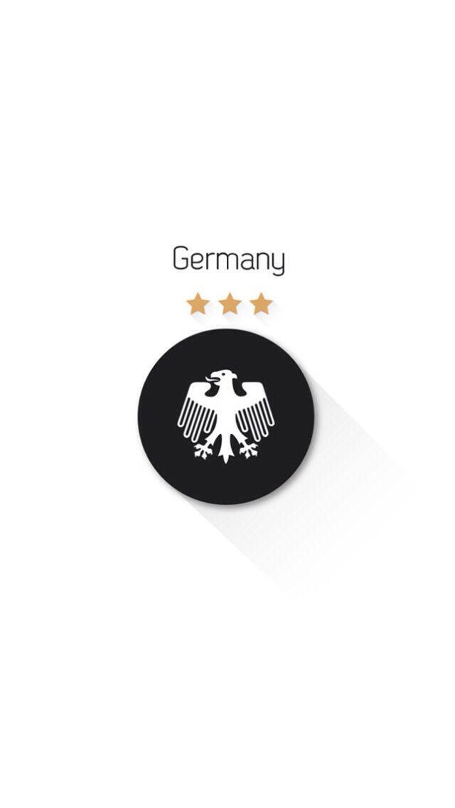 Germany National Football Team Logo In Black Wallpaper