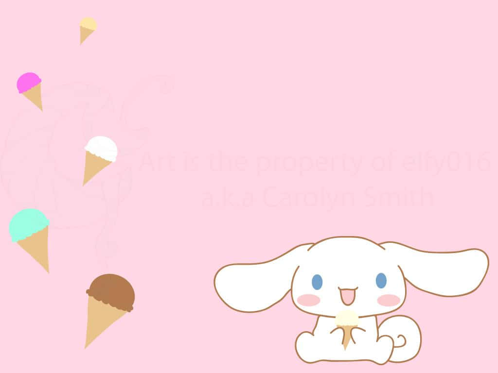 Get A Colorful And Helpful Companion With Cinnamoroll Laptop! Wallpaper