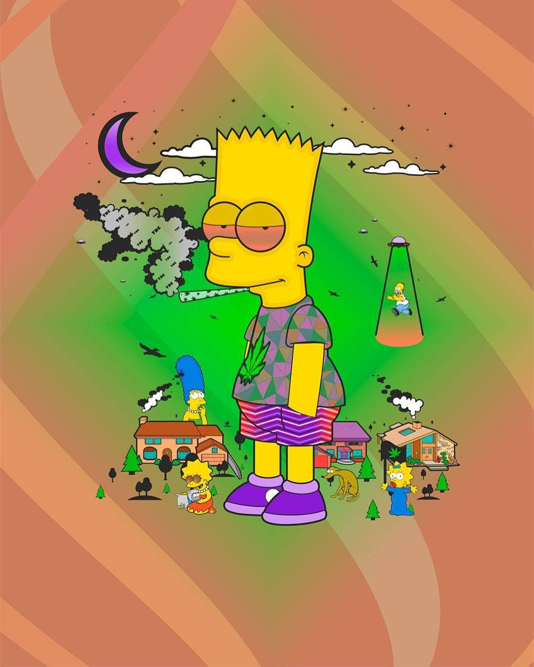 Get Happy And Laugh With Stoned Cartoon Wallpaper