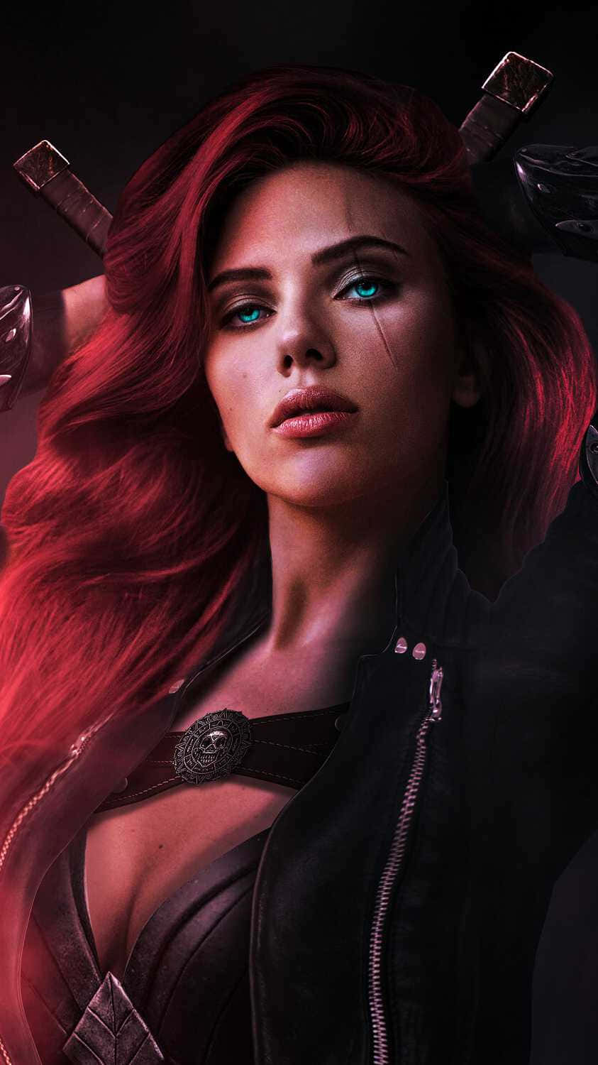 Get Ready For The Power Of Black Widow Inside Your Pocket Wallpaper