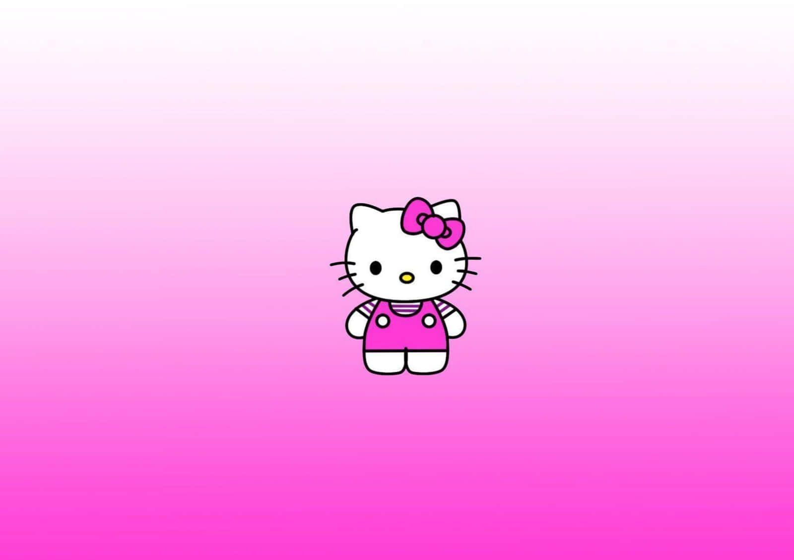 Get Supercharged With This Cute And Professional Hello Kitty Inspired Laptop Wallpaper