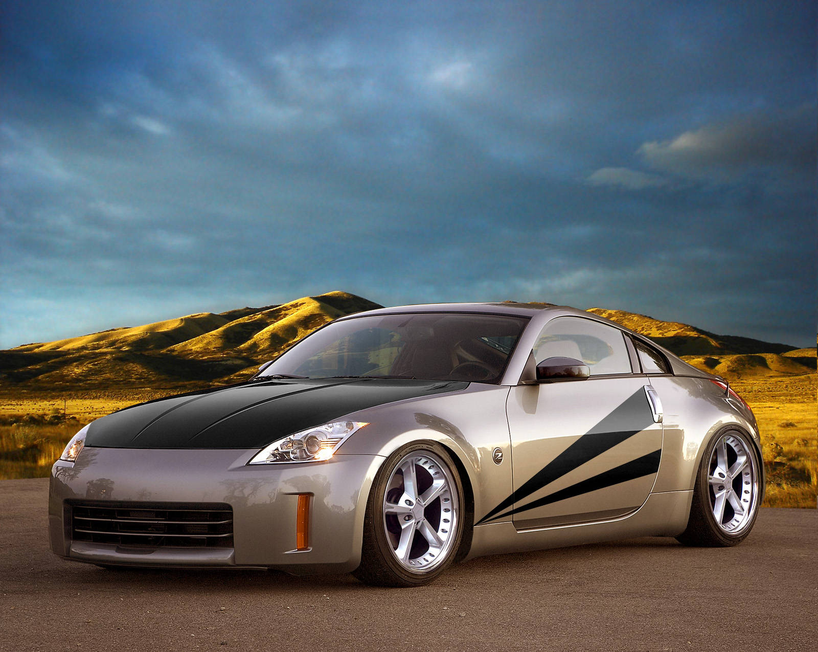 Get The Wind In Your Hair With The Sporty Nissan 350z Wallpaper