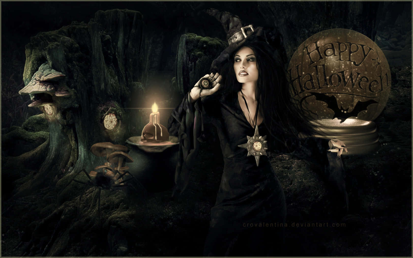Get Witchy With This Spooky Halloween Aesthetic. Wallpaper