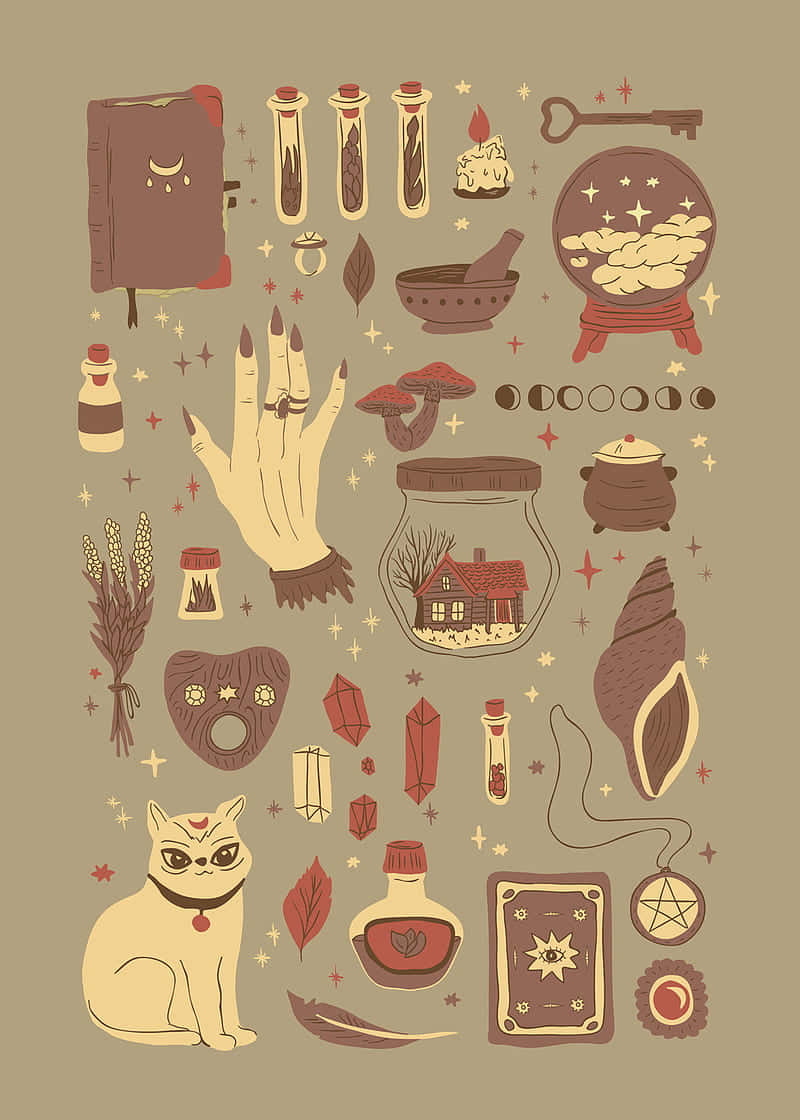 Get Witchy With This Spooky Halloween Witch Aesthetic! Wallpaper