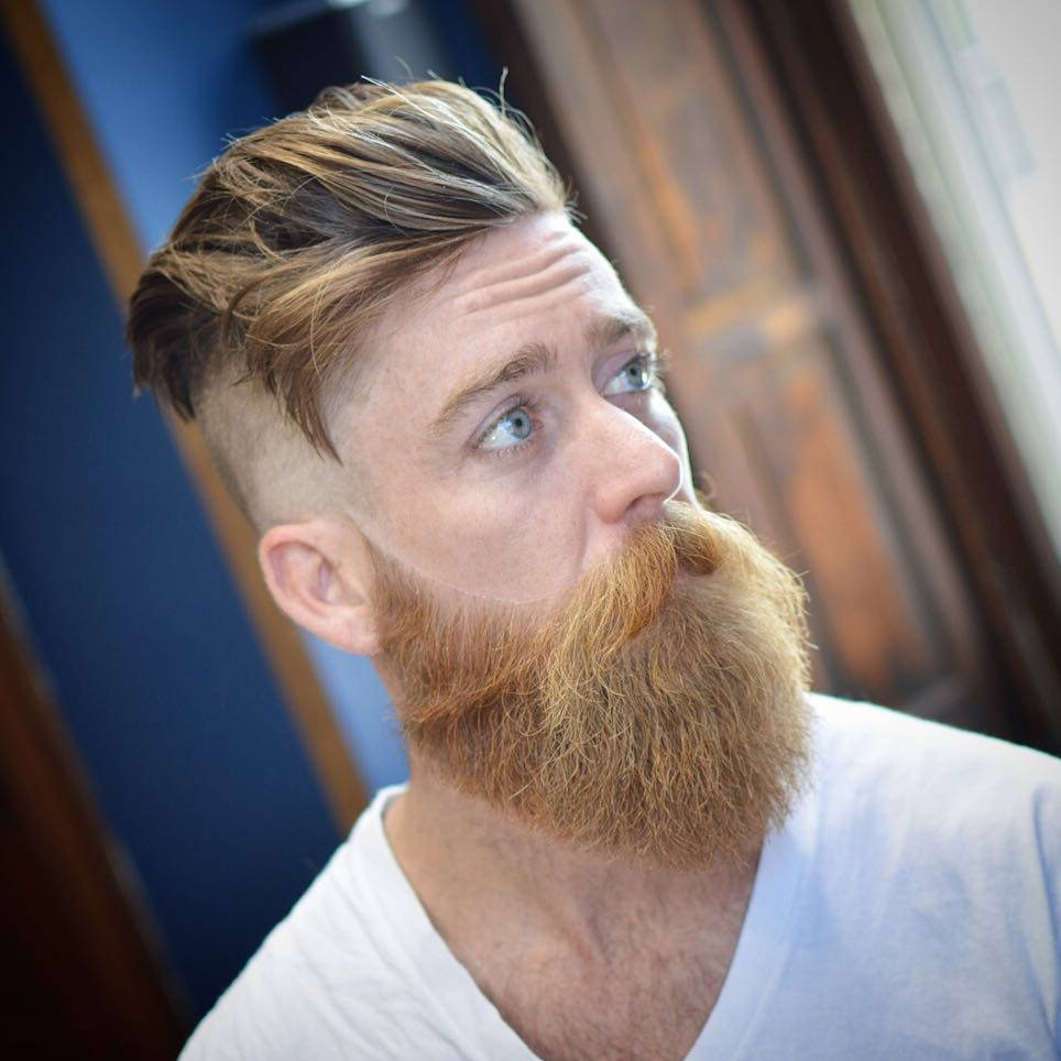 Ginger Beard And Undercut Men Hair Style Wallpaper