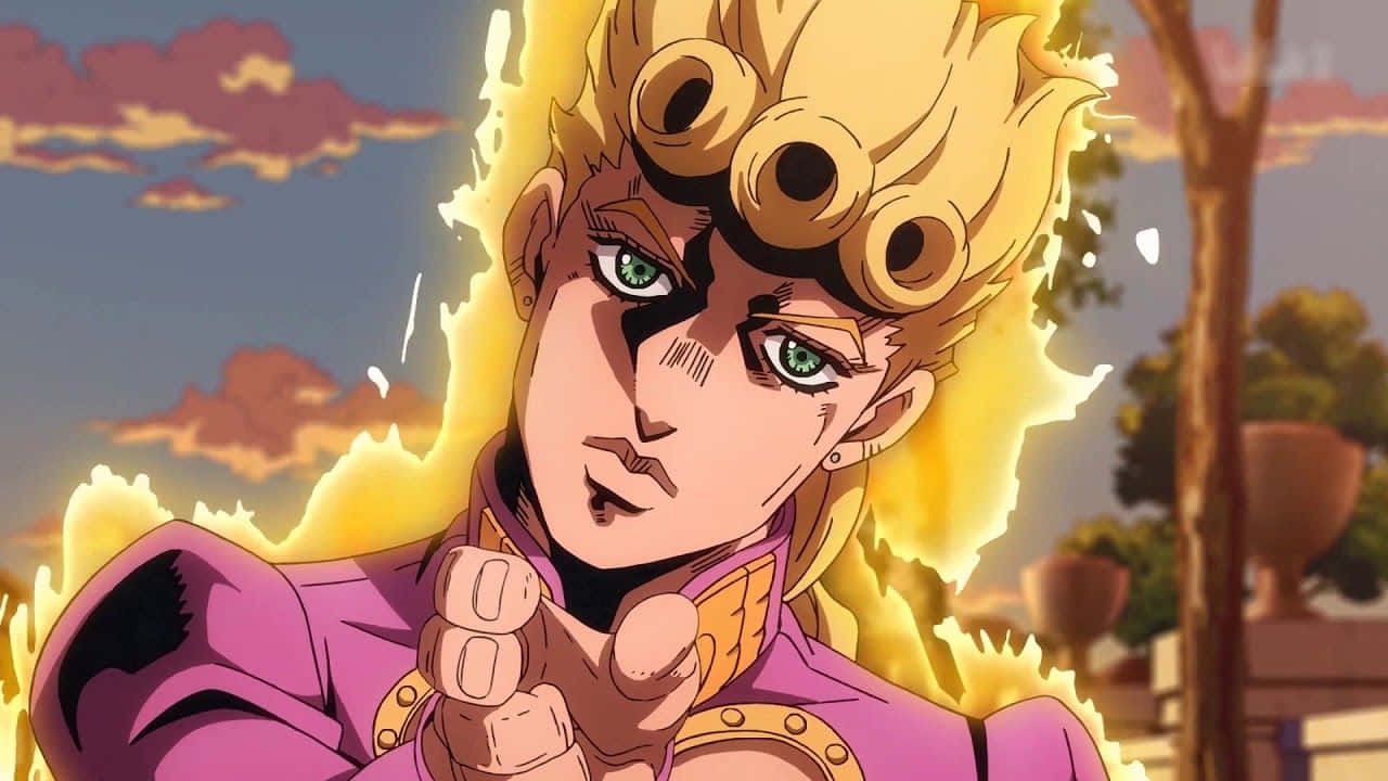 Giorno Giovanna From Jojo Manga Portrait Wallpaper