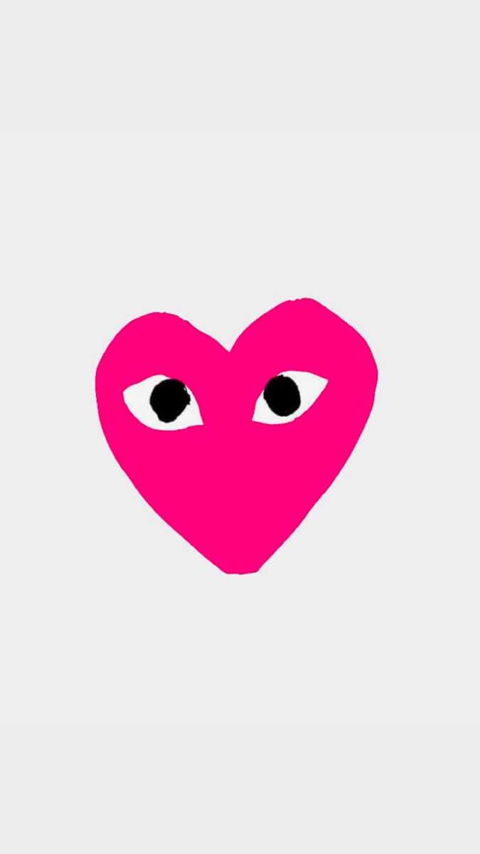 Give One's Outfit An Instant Upgrade With Cdg Play! Wallpaper