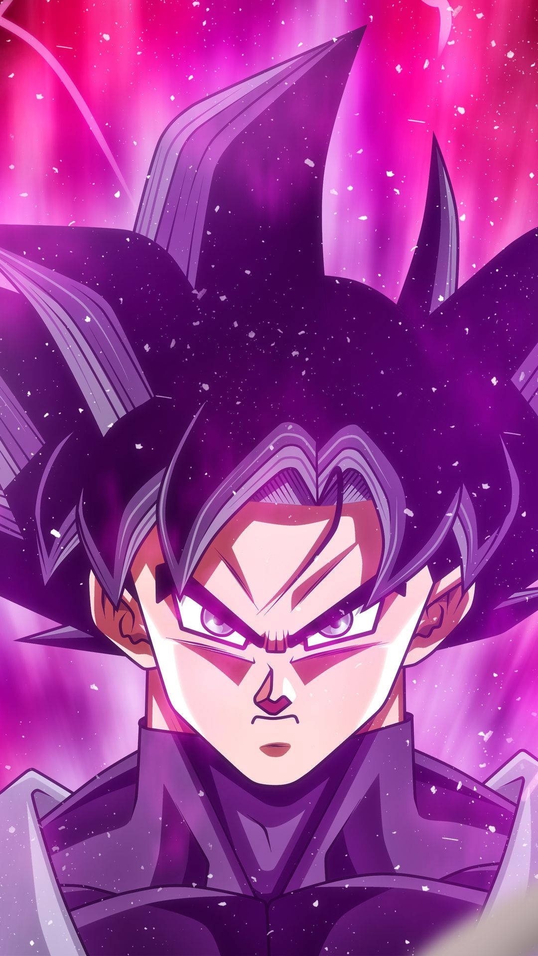 Glaring Black Goku Phone Wallpaper