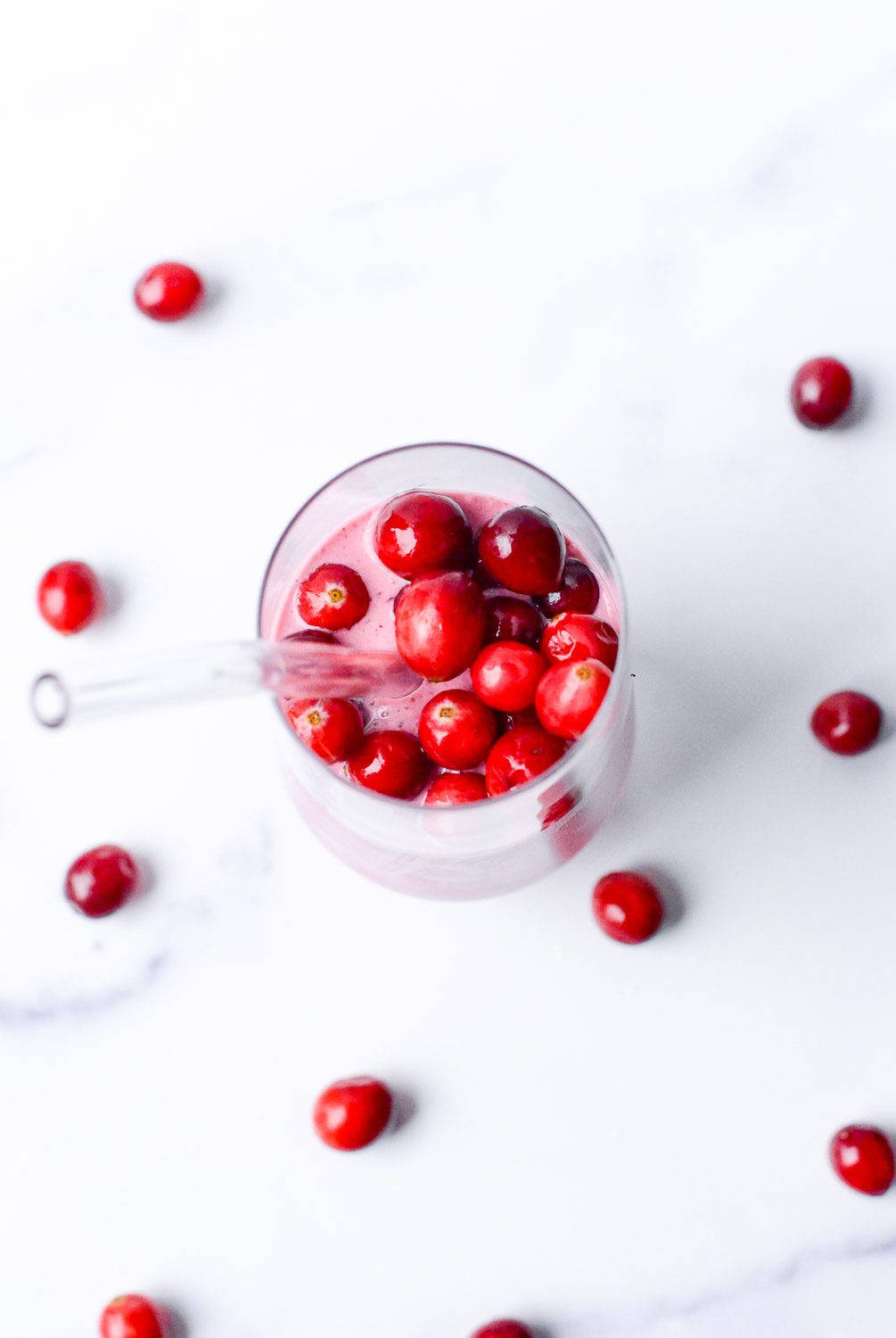 Glass Of Fresh Cranberry Wallpaper