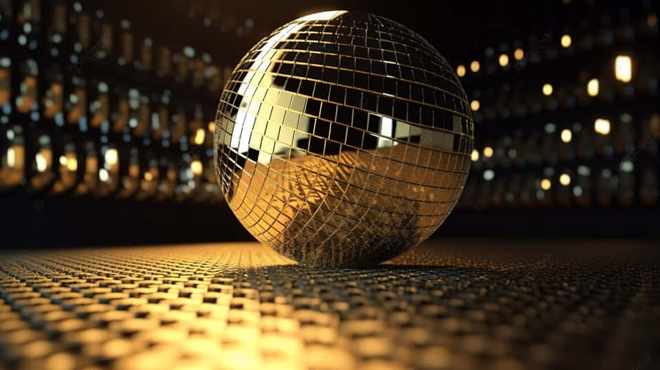 Gleaming Disco Ball Nightclub Setting Wallpaper