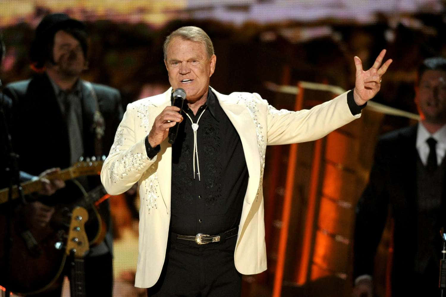 Glen Campbell Performing Live Wallpaper