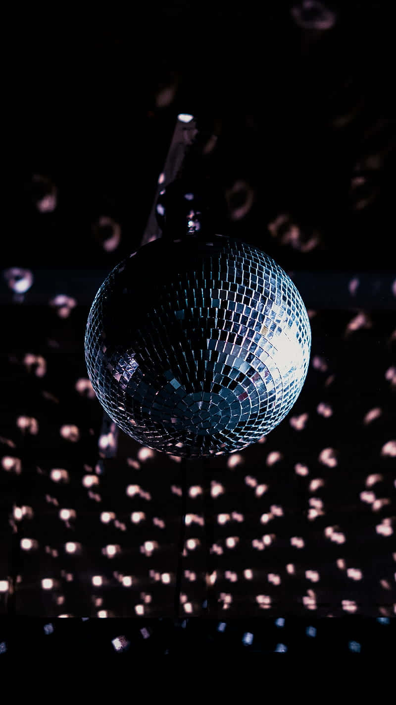 Glimmering Disco Ball Nightlife Wallpaper