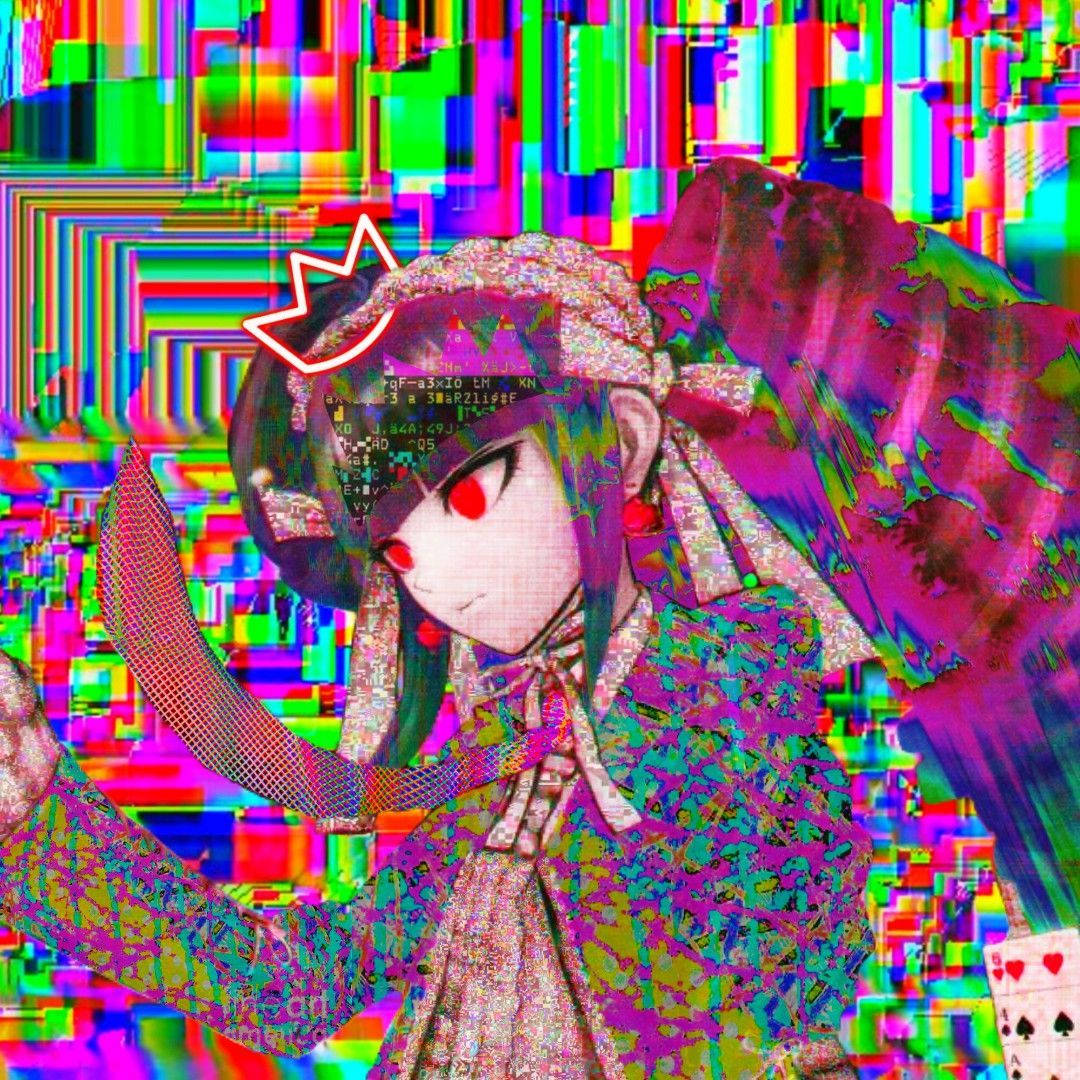 Glitchcore Celestia Ludenberg Wallpaper