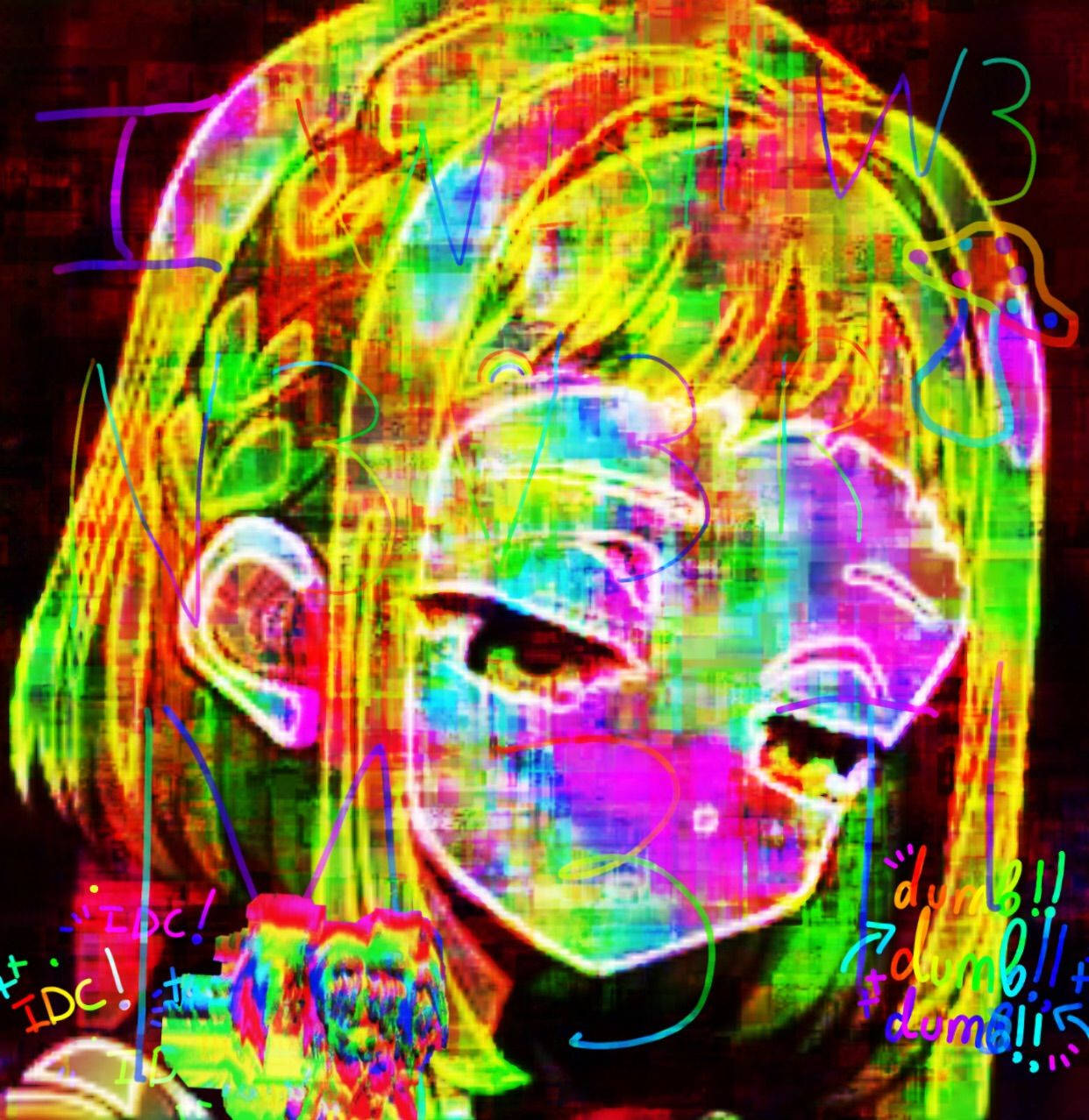 Glitchcore Girl Wallpaper