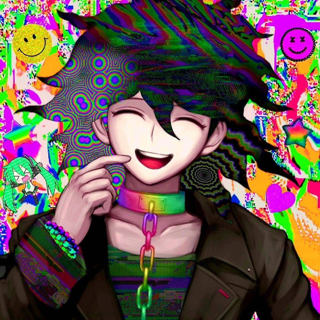 Glitchcore Smiling Wallpaper