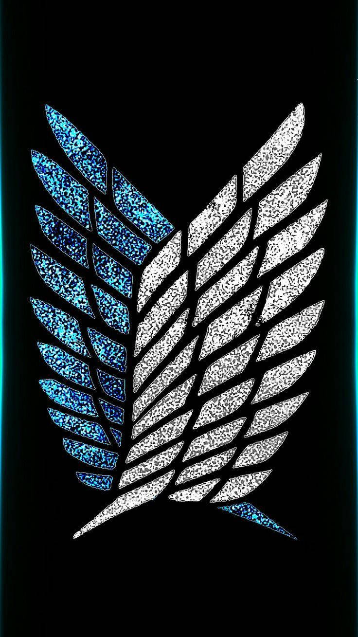 Glitter Wings Attack On Titan Logo Wallpaper